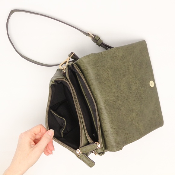 Street Level Bags Street Level Olive Green Crossbody Purse Poshmark